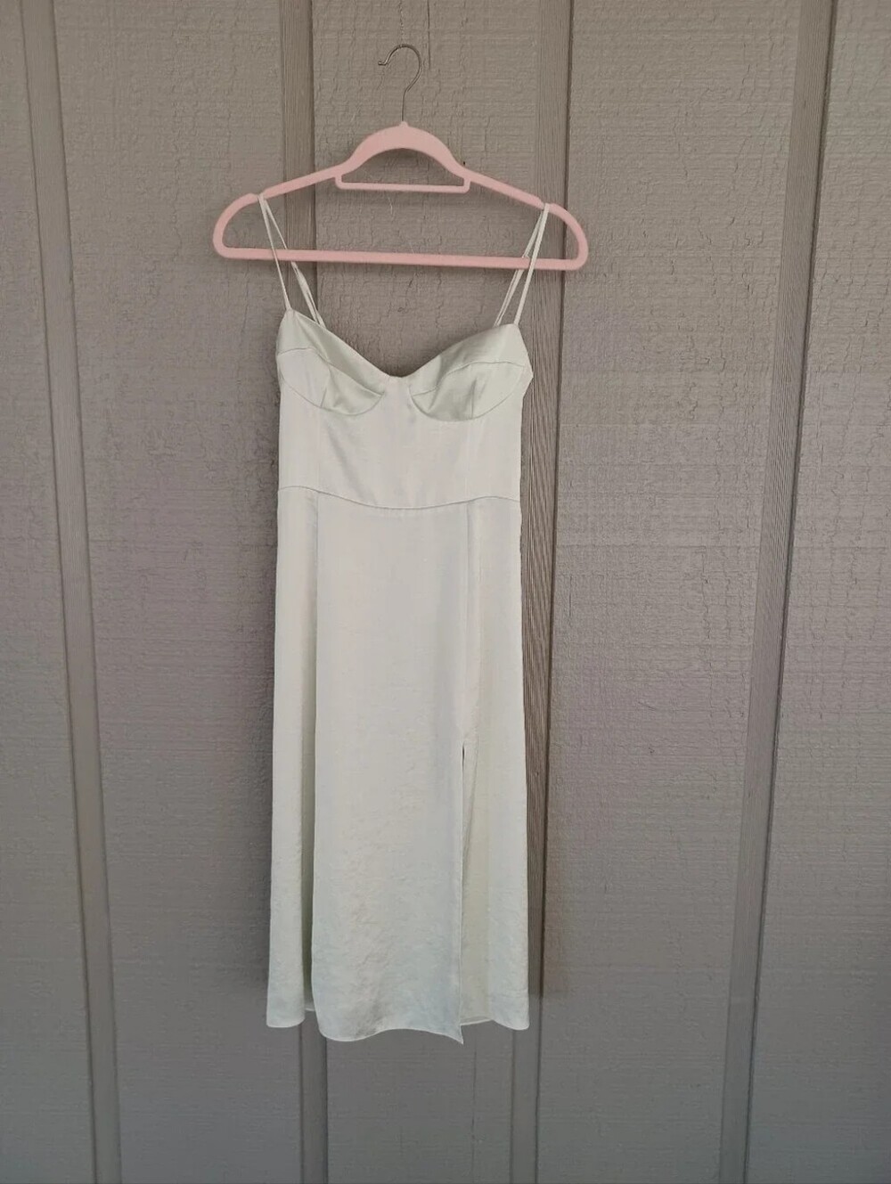 $128 WILFRED ARITZIA Rainwash Green Glaze Midi Dress - Picture 10 of 12